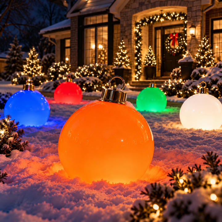 Orange LED Ornament - 28"