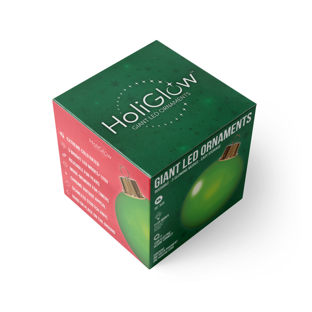 Green HoliGlow™ Ornament - 20"