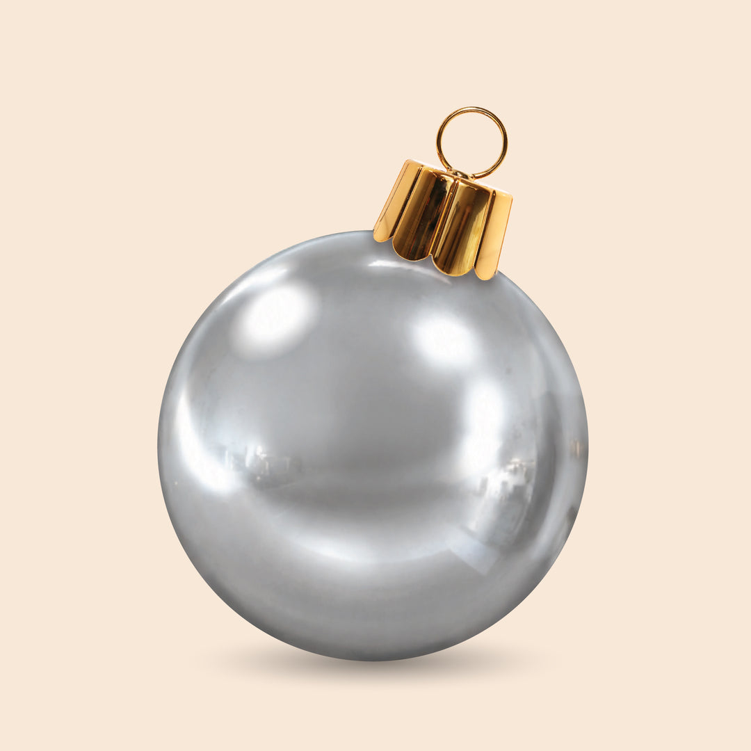 Silver Classic HoliGlow® Ornament - 28"