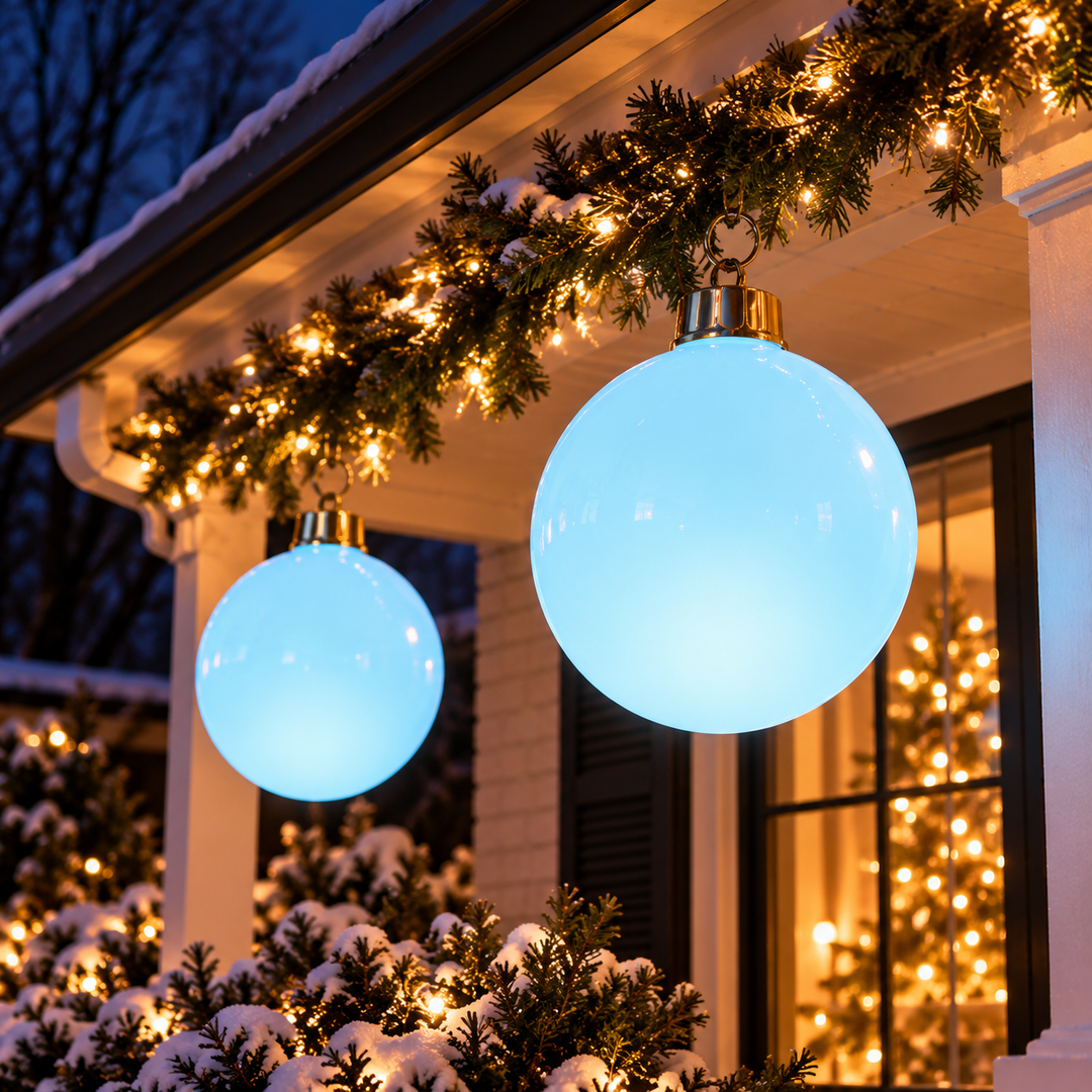 Light Blue LED Ornament - 28"