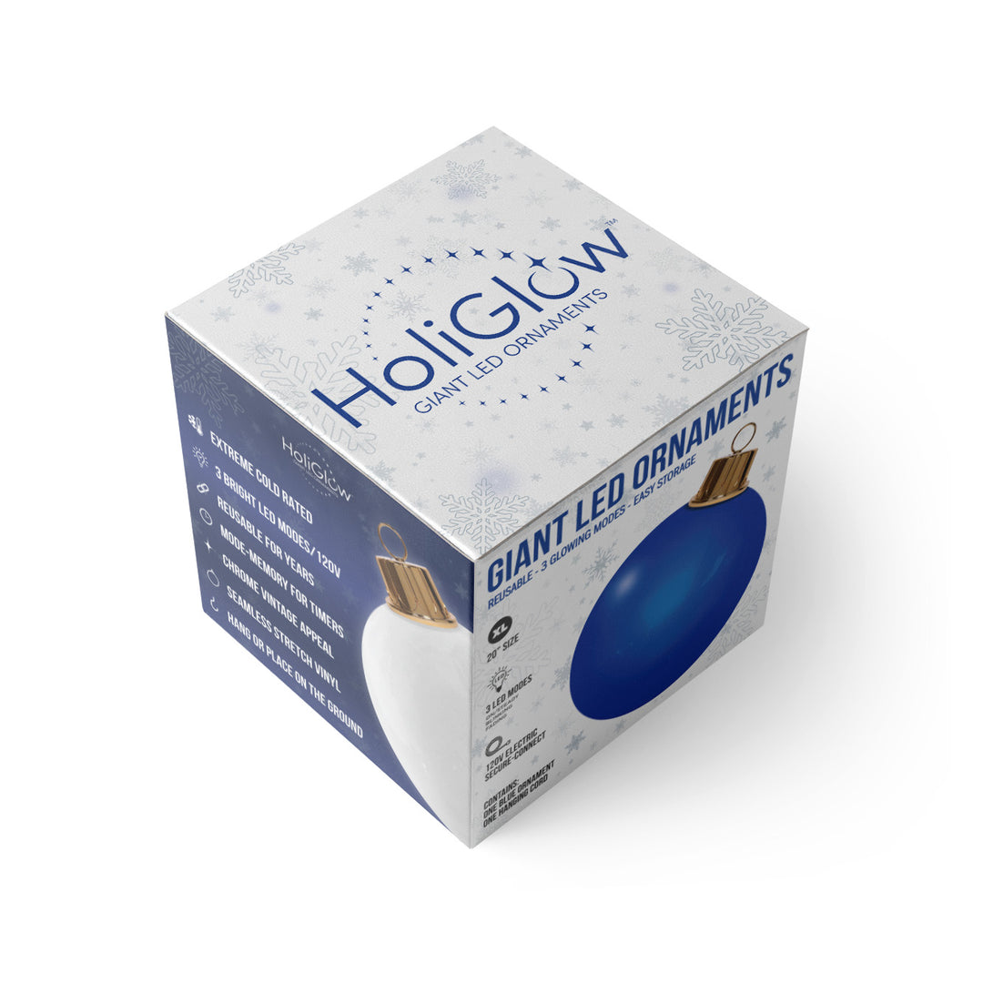 Blue HoliGlow™ Ornament - 20"