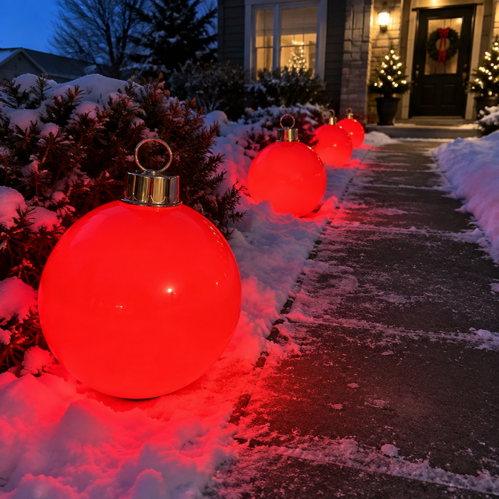 Red LED Ornament - 28"